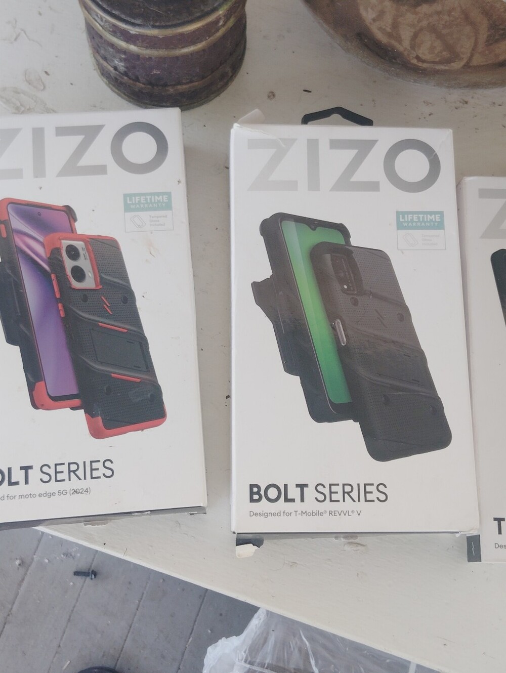 Bolt Series Phone Case for T-Mobile REVVL V - Black